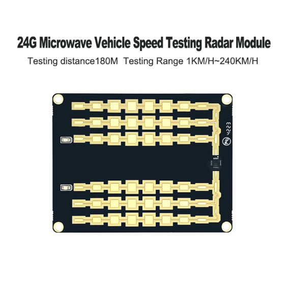 24G millimeter wave vehicle speed measurement radar sensor module HLK-LD2415H remote speed measurement serial communication