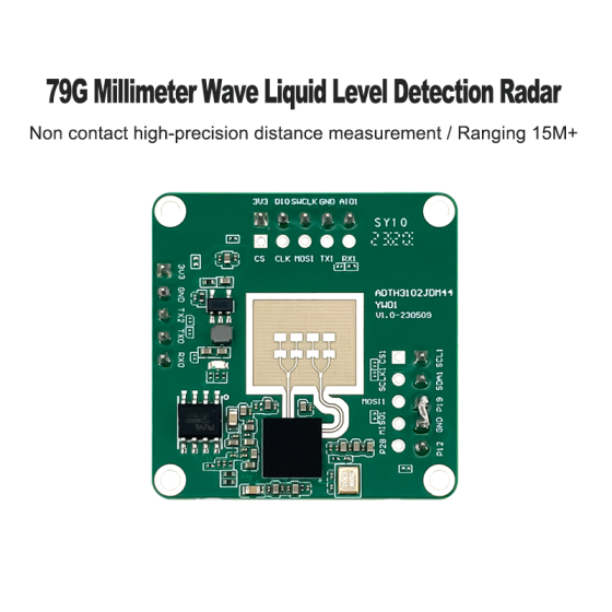 79G millimeter wave liquid level detection sensor HLK-LD8001B non-contact radar module for high-precision level measurement 15m detect range