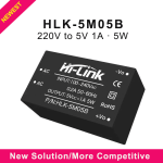 New solution HLK-5M05B compatible with HLK-5M05 AC to DC 5v 5w Step Down mini Power Supply Module Converter Intelligent household switch power module