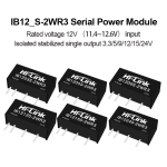 IB1212S-2WR3 IB1203/IB1209/IB1205/IB1224S-2W Hi-link DC-DC isolated power supply module with short-circuit protection