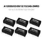 A1205S-2WR3/A1203S/A1212S/A1215S/A1224S-2WR3 Dual output 12V to 3.3V/5V/9V/12V/15V/24V 2W DC to DC power module/converter