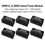 WRB1205S-3WR3/WRB1212S-3WR3 WRB1203S/WR1209S/WRB1215S-WRB12244S-3WR3 3W DC-DC Isolation Voltage Power Module