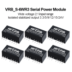 VRB0505S-6WR3,VRB1205S-6WR3,VRB2405S-6WR3,VRB4805S-6WR3 DC-DC 5V/12V/24V/48V to 5V/12V//15V24V isolated power module