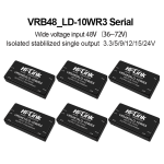 VRB4805LD-10WR3 VRB4812LD/VRB4815LD/VRB4824LD DC-DC isolated power module 12V to 3.3/5/9/12/15/24V Power Converter