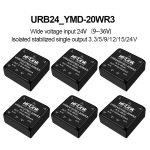 URB2412YMD-20WR3/URB2405YMD-20WR3/URB2415YMD-20WR3/URB2424YMD-20WR3 Series 20W DC-DC power supply converter/module