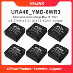 URA4805/12/24YMD-6WR3 DC-DC isolated power module 48V to 5V/12V/24V dual output power converter