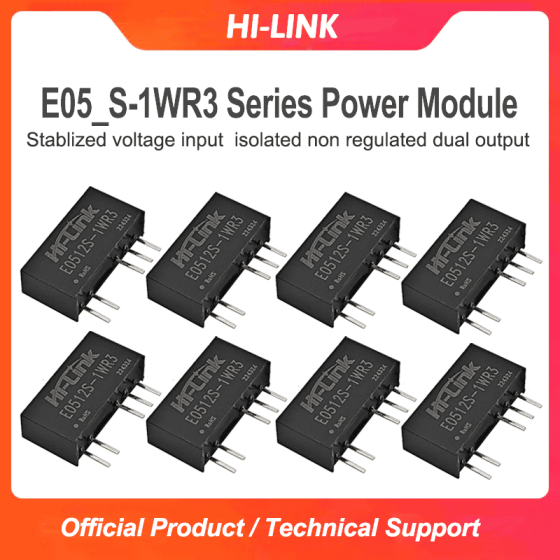 E0505S-1WR3 E0509/E0512/E0515/E0524S-1WR3 DC-DC isolated non stabilized dual output power converter module with short-circuit protection