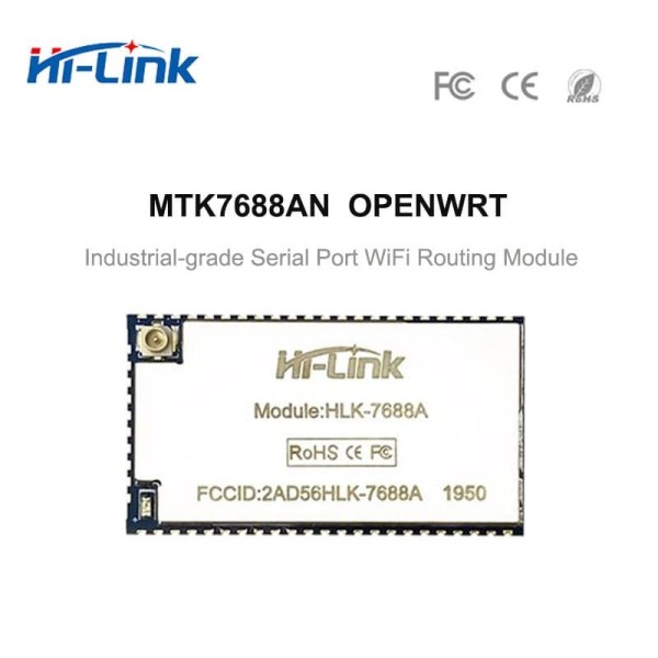 MT7688AN 2.4G Ethernet UART Wifi Wireless OpenWrt Router Module 128MBRAM 32MB FLASH HLK-7688A Support RAM/ flash customize